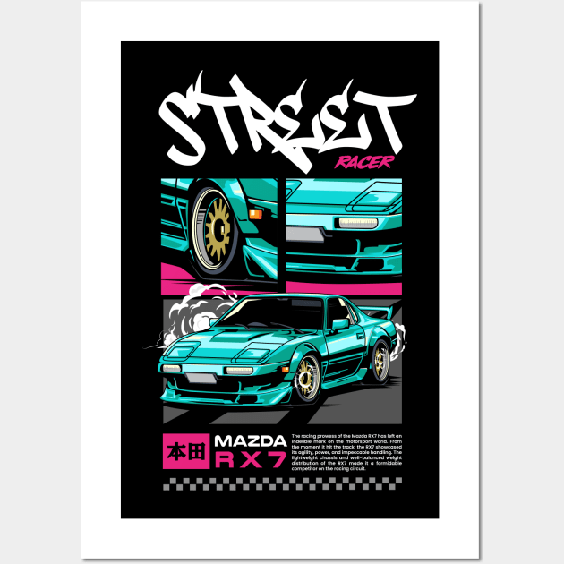 RX-7 Admiration Wall Art by Harrisaputra